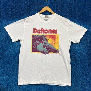 Deftones Self Titled Nu Metal Band Graphic T-Shirt Size Large